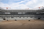 Засев поля на «Стадионе Калининград»